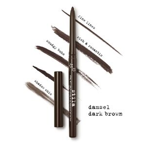 Damsel Stila Smudge & Set Waterproof Eye Liner Dark Brown Brand New In Box